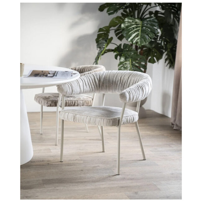 CHAIR LIZZY FEMME BEIGE 59X60X79CM - Image 3