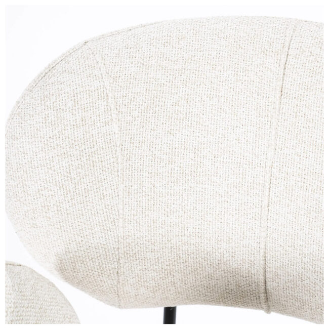 CHAIR ROSALIN BEIGE MOON 60X61X83CM - Image 5