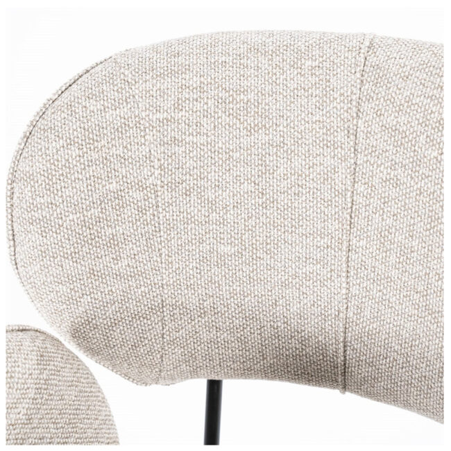 CHAIR ROSALIN TAUPE MOON 60X61X83CM - Image 4