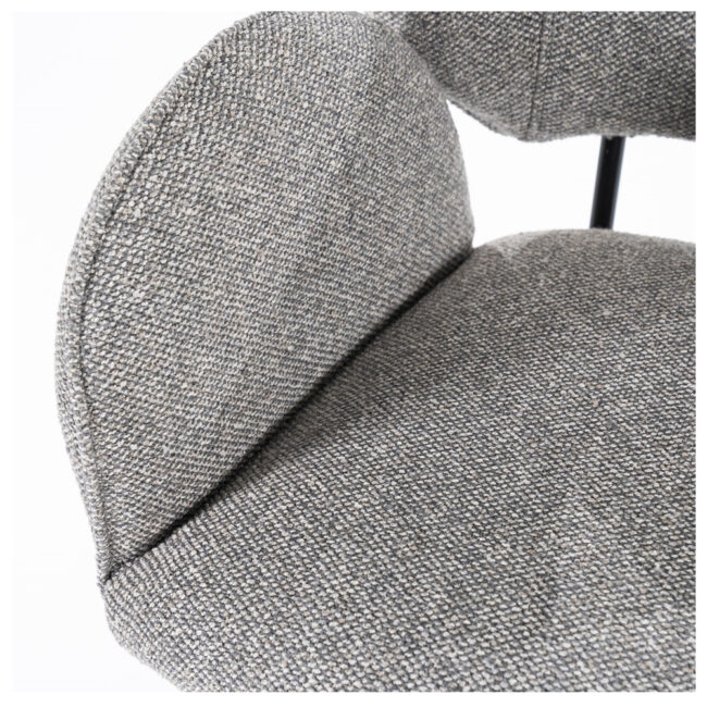 CHAIR ROSALIN BROWN MOON 60X61X83CM - Image 5