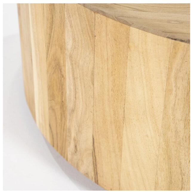 COFFEE TABLE ZAYN NATURAL 60X60X35CM - Image 3