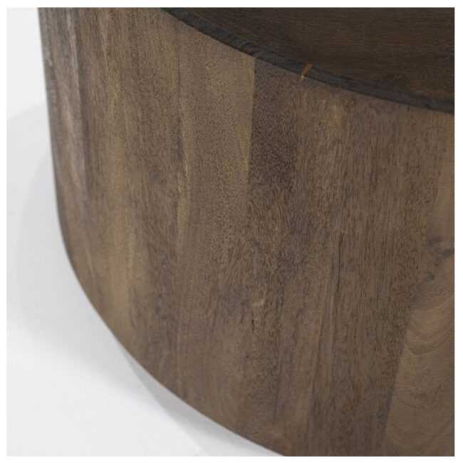 COFFEE TABLE ZAYN BROWN 60X60X35CM - Image 3
