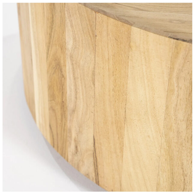 COFFEE TABLE ZAYN NATURAL 80X80X30CM - Image 3