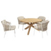 DALIAS DINING CHAIR WHITE WITH 2 CUSHIONS - Image 11