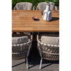 DALIAS DINING CHAIR WHITE WITH 2 CUSHIONS - Image 7