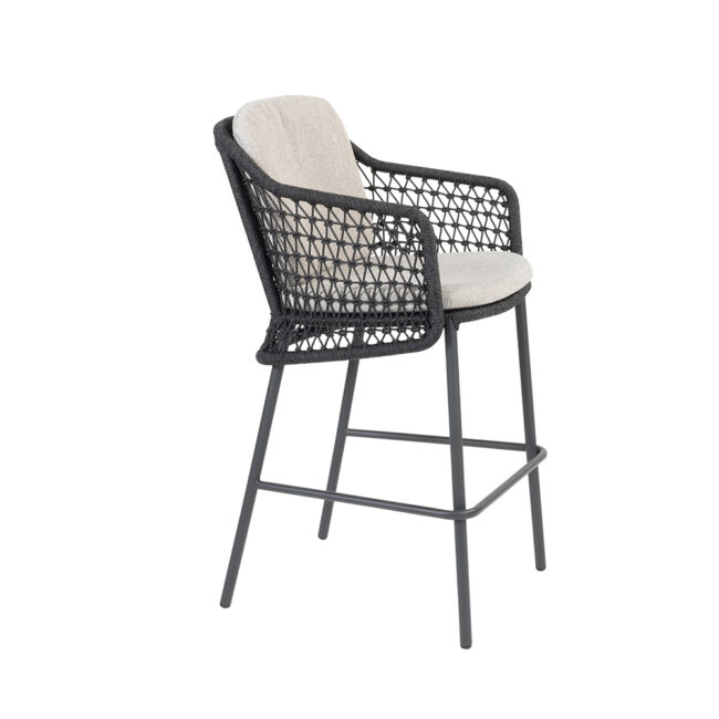 TRAMONTI BAR CHAIR ANTHRACITE W/ 2 CUSHIONS - Image 13