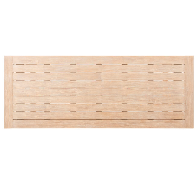 NOAH BRUSHED TEAK DINING TABLE 260X100X75CM - Image 6