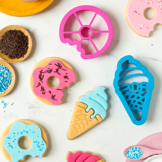 COOKIE CUTTERS DONUT N ICE CREAM CONE 2PCS - Image 3