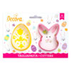 PLASTIC CUTTERS EGG N BUNNY FACE 2PCS