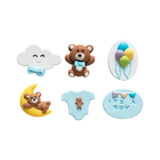 SUGAR DECORATIONS BOY 6PCS - Image 2