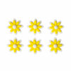 SUGAR DECORATIONS TWO TONE DAISIES YELLOW 6PCS - Image 3