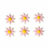 SUGAR DECORATIONS TWO TONE DAISIES PINK 6PCS - Image 3