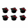SUGAR DECORATIONS GRADUATION CAPS 6PCS - Image 2