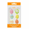 SUGAR DECORATIONS EASTER EGGS 6PCS