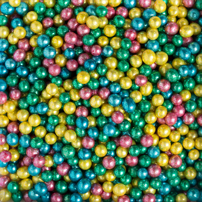 SUGAR PEARLS METALLIC MIXED COLOR 100GR - Image 3
