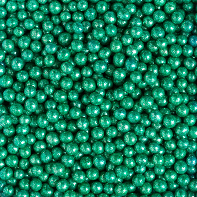 SUGAR PEARLS METALLIC GREEN 100GR - Image 3