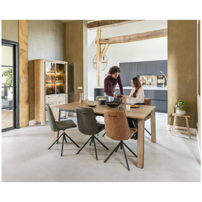 DINING CHAIR BRODY LIGHT GREY 49X64X91CM - Image 5