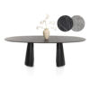 DINING TABLE ARABAX ONYX 240X120X77CM - Image 3