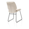 DINING CHAIR RAVI BLACK FRAME BEIGE 48X63X88CM - Image 3