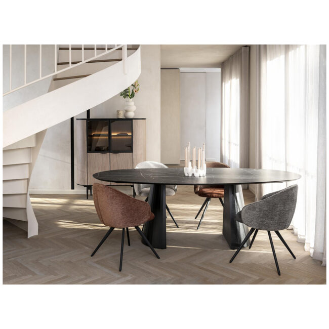 DINING CHAIR OWEN CALABRIA PEBBLE 56X62X82CM - Image 4