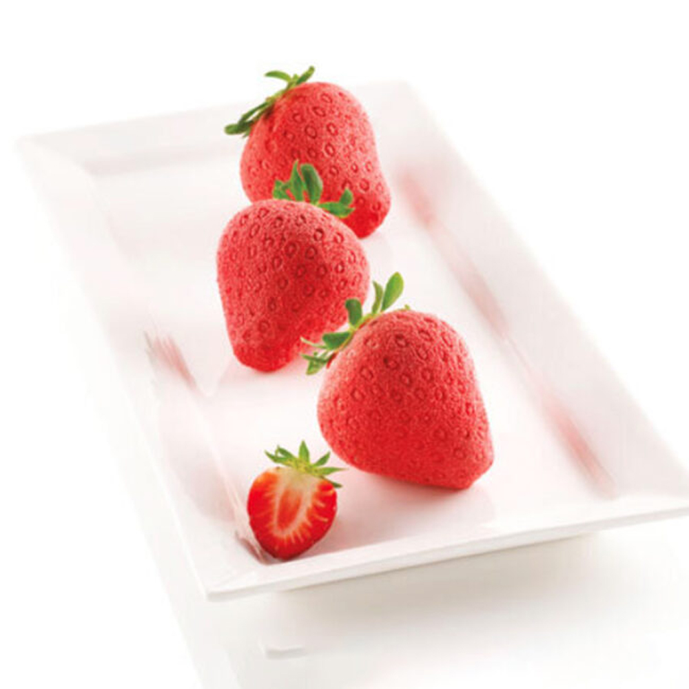 SILICONE MOULD FRAGOLE E PANNA 3D 61MM