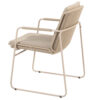 PARMA STACKING CHAIR LATTE WITH 2 ALL WEATHER CUSHIONS - Image 7