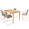 PARMA STACKING CHAIR LATTE WITH 2 ALL WEATHER CUSHIONS - Image 4
