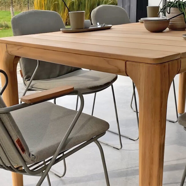 LIAM DINING TABLE NATURAL TEAK 180X100X75CM - Image 3