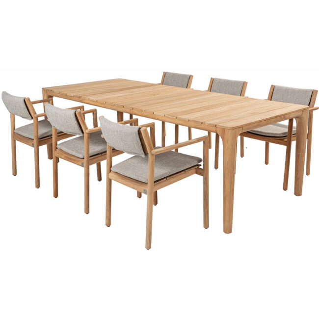 LIAM DINING TABLE NATURAL TEAK 240X100X75CM - Image 4