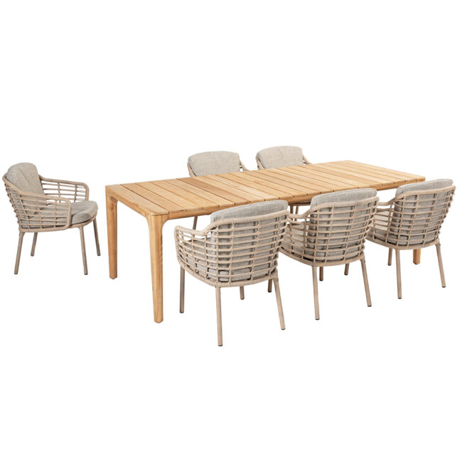 LIAM DINING TABLE NATURAL TEAK 240X100X75CM - Image 5