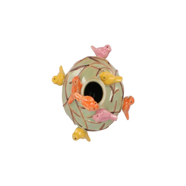BIRD VASE PISTACHE TUBE 16X17CM - Image 4