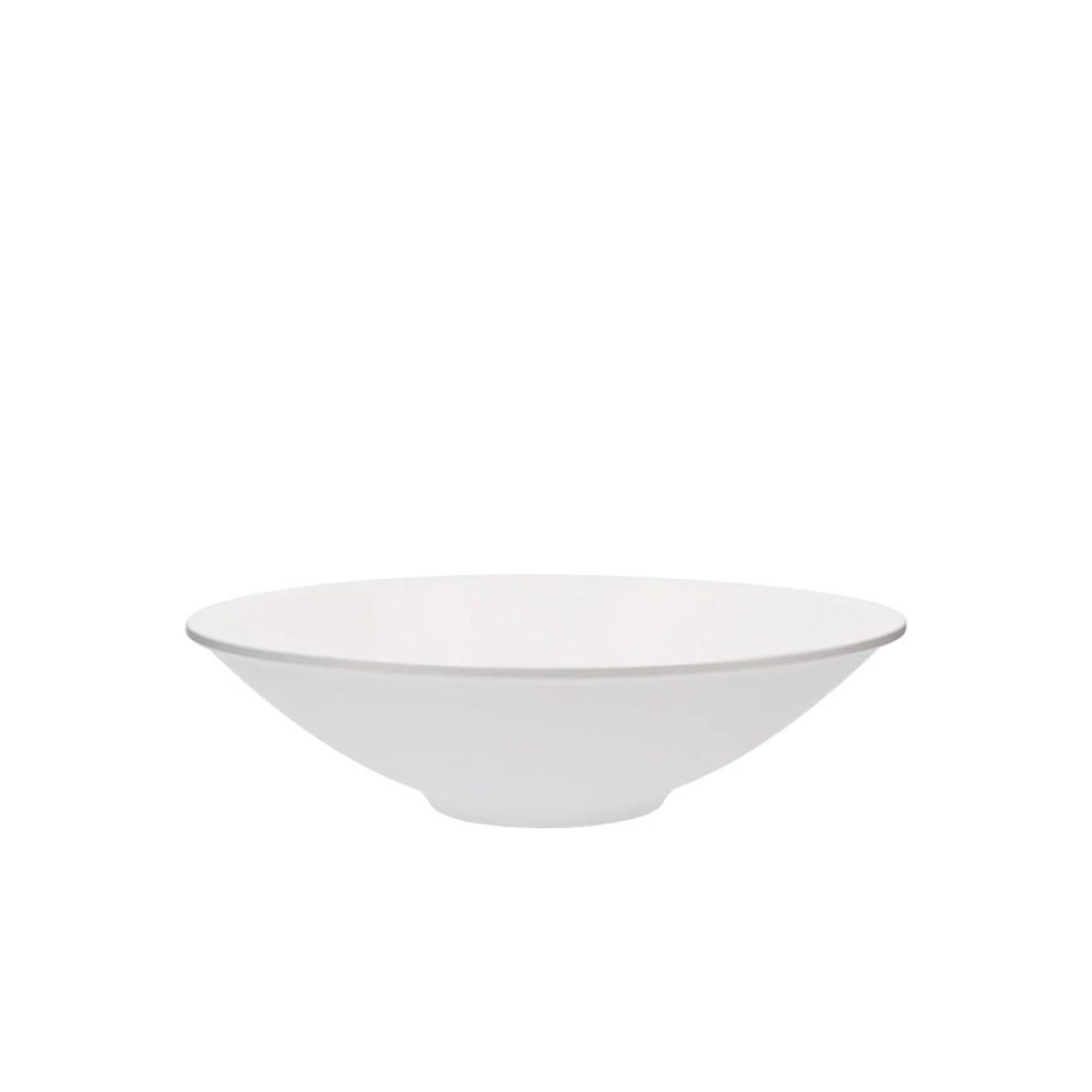 CERAMIC BOWL WHITE MATT FLAT 33X9CM