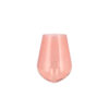 MIRA PINK GLASS WIDE VASE ASSORTED 20X20X22CM