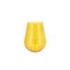 MIRA YELLOW GLASS WIDE VASE ASSORTED 20X20X22CM