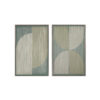 PAINTING WIRE ABSTRACT GREEN ASSORTED 56X85CM - 1PC