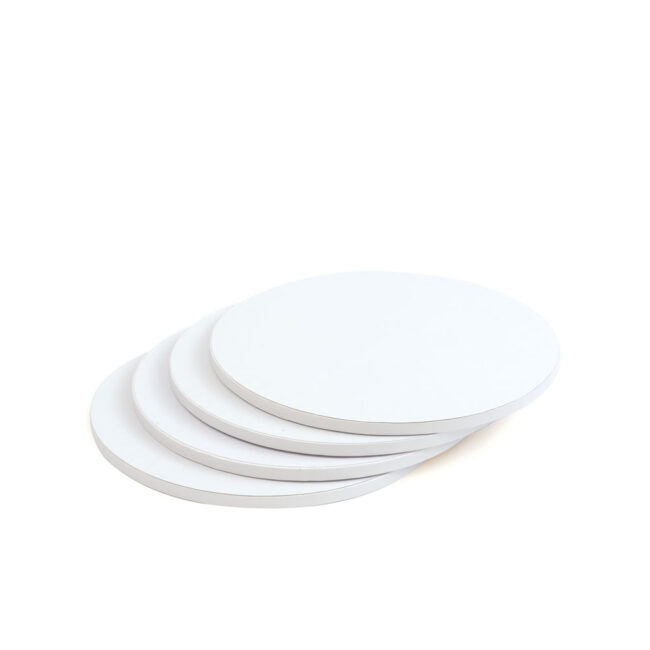 Plaque Pour Gâteau Decora - Blanc - Diamètre 40 Cm, épaisseur 1,2 Cm - Support Pour Pâtisserie Et Présentation