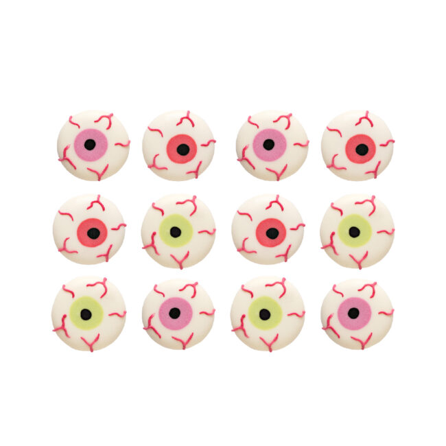 SUGAR DECORATIONS SCARY EYES 12PCS - Image 3