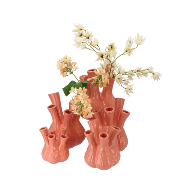 AGLIO SHINY OLD PINK VASE 22X28CM - Image 3