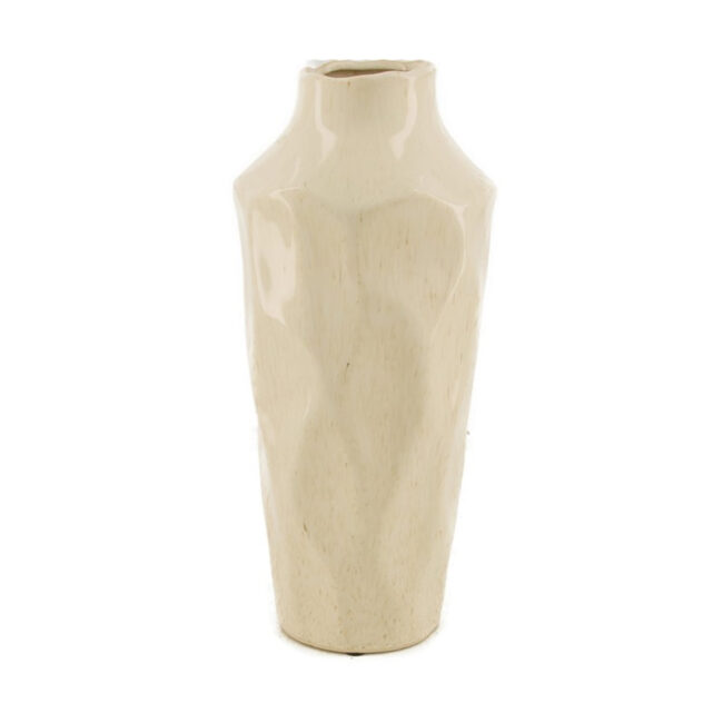 VASE CERAMIC OFF WHITE 13.5X30.5CM