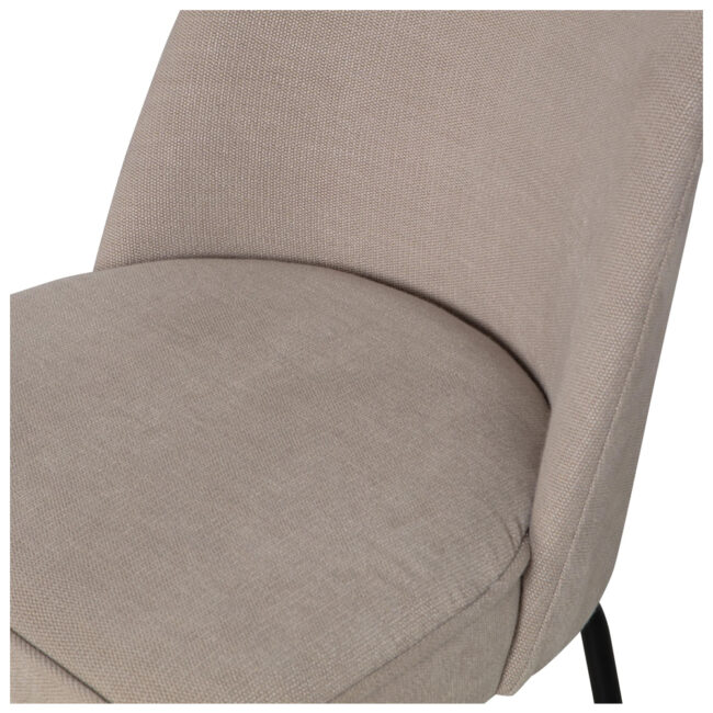 VOGUE DINING CHAIR WOVEN FABRIC SAND 50X57X83CM - Image 4