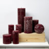 PILLAR CANDLE WINE RED 7X10CM - Image 2