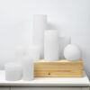 PILLAR CANDLE WHITE 7X10CM - Image 2