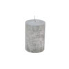 PILLAR CANDLE SILVER 7X10CM