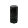 PILLAR CANDLE METAL DARK GREY 7X15CM