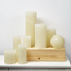 PILLAR CANDLE OFF WHITE 7X15CM - Image 2