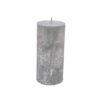 PILLAR CANDLE SILVER 7X15CM