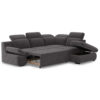SOFA BED LORENA RIGHT SIDE ORLANDO GRAPHITE 271X218X80CM - Image 2