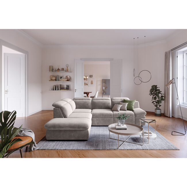 SOFA BED LORENA LEFT SIDE ORLANDO TAURE 271X218X80CM - Image 4