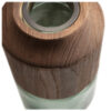 CELESTE VASE GLASS & WOOD BLUE & GREEN 16X16X28CM - Image 2