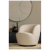 SERRA SWIVEL ARMCHAIR WOVEN FABRIC OFFWHITE 70X77X68CM - Image 4